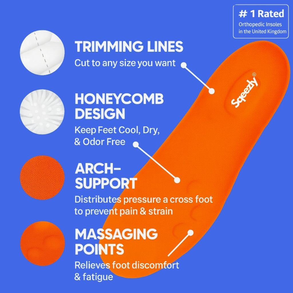 Cloud for Men and Women Men'S Comfortble Shoe Steppers Insoles Sole Inserts Memory Foam Insoles for Women/Men with Arch Support