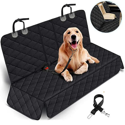 "Waterproof Dog Car Seat Cover for Back Seat – Nonslip, Universal Fit, Pet Protector Mat with Safety Features"
