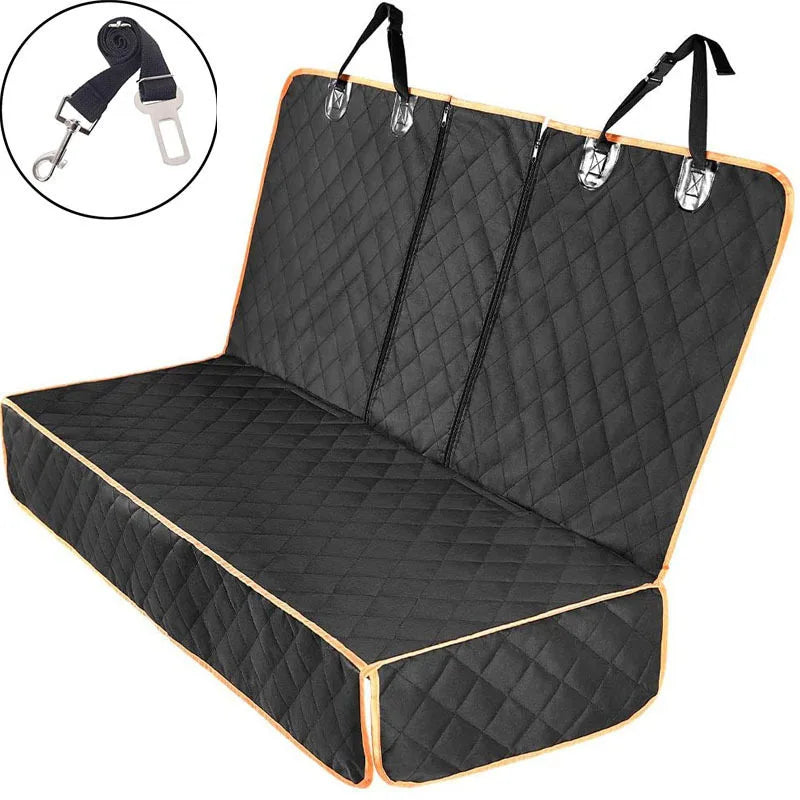 "Waterproof Dog Car Seat Cover for Back Seat – Nonslip, Universal Fit, Pet Protector Mat with Safety Features"